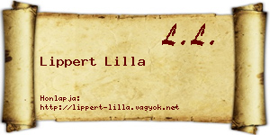 Lippert Lilla névjegykártya