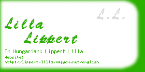 lilla lippert business card